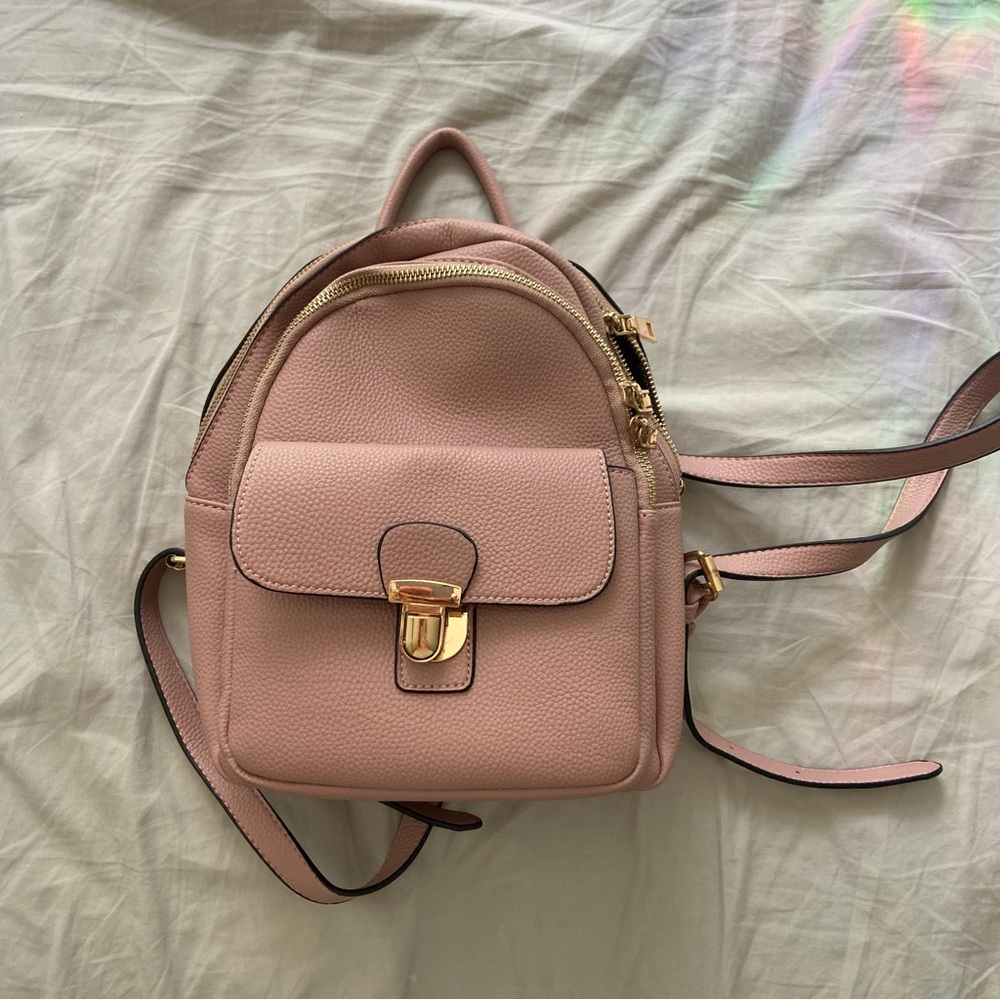 pink mini backpack purse